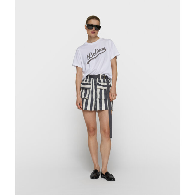10Days petite tee believe white
