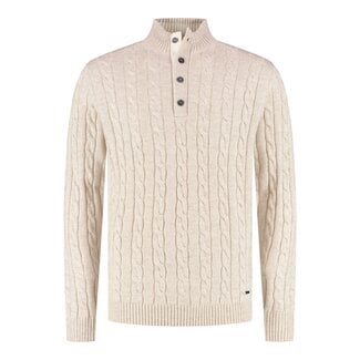 CHICAGO Half button pullover Pebble