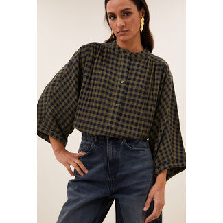 By-Bar jess blouse olive check