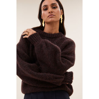 By-Bar lucia pullover chocolate brown