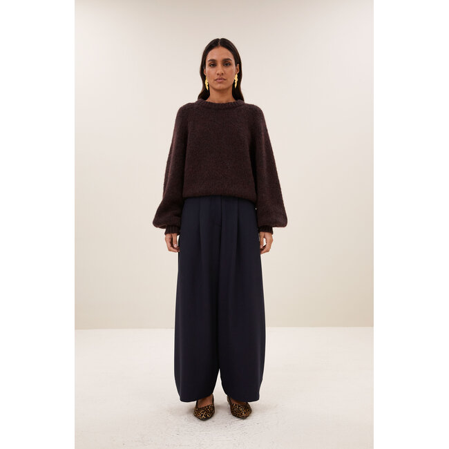 lucia pullover chocolate brown