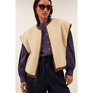 gio sleeveless jacket hazel