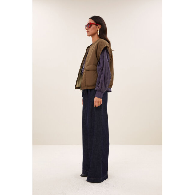 By-Bar gio sleeveless jacket hazel