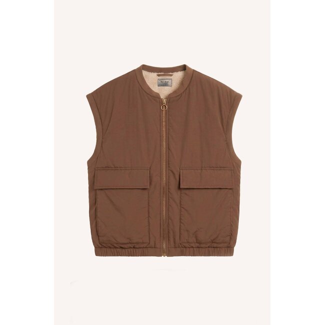 gio sleeveless jacket hazel