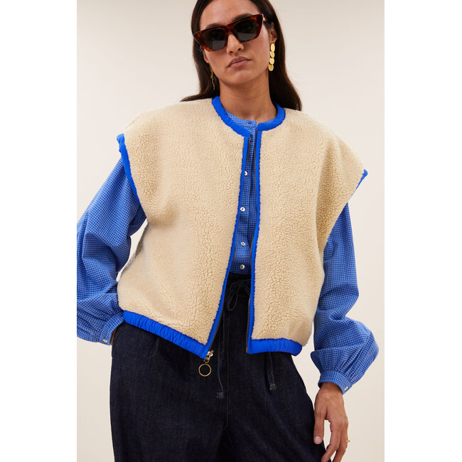 gio sleeveless jacket kingsblue