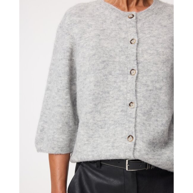 Knit-ted Meg Cardigan Grey Melange