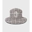 10Days wool blend check hat champagne
