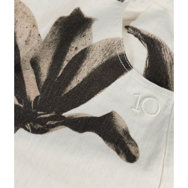 10Days western pants flower ecru