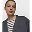 10Days reversible cardigan fleece steel blue