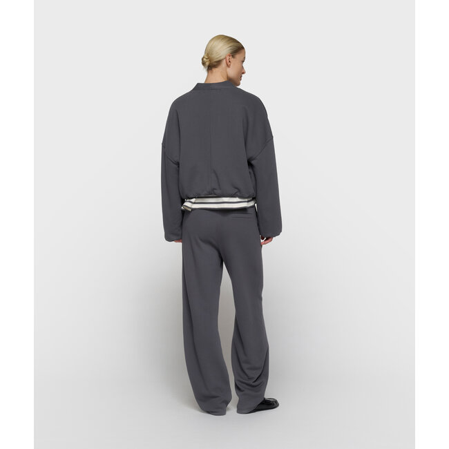 10Days reversible cardigan fleece steel blue