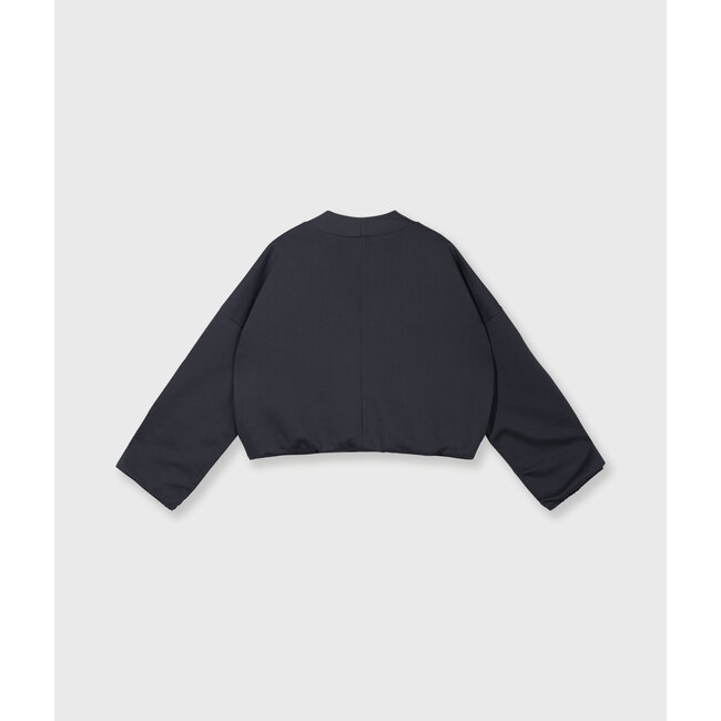 10Days reversible cardigan fleece steel blue