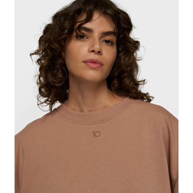 10Days pleated sweater light fudge