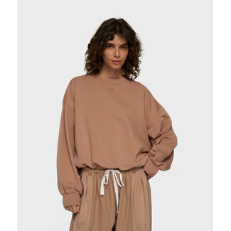 10Days pleated sweater light fudge