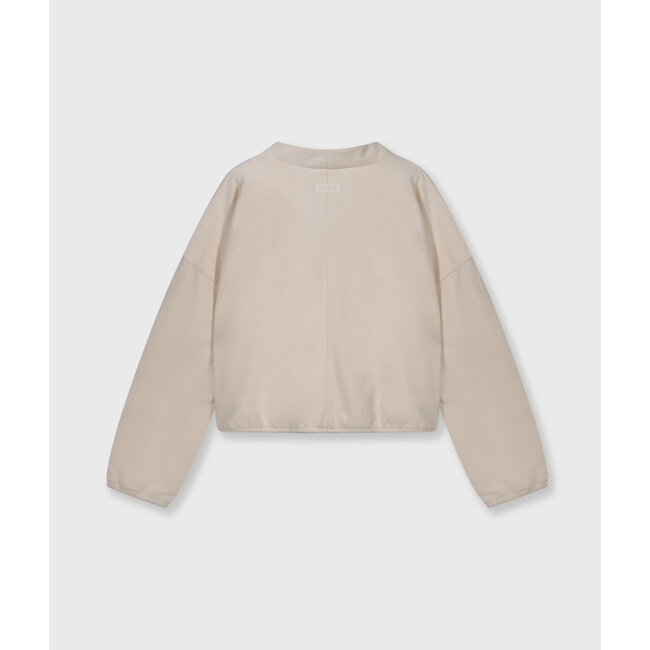 10Days brushed baseball cardigan powder