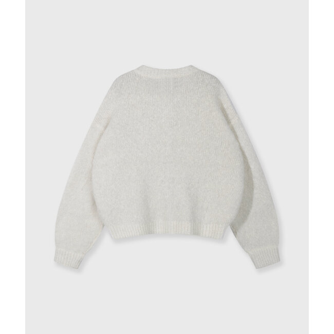 10Days hairy knit cardigan ecru