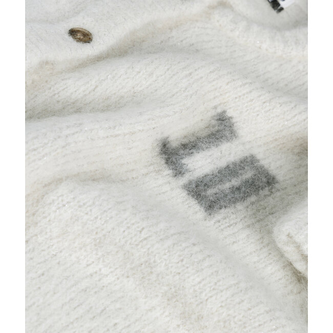 10Days hairy knit cardigan ecru