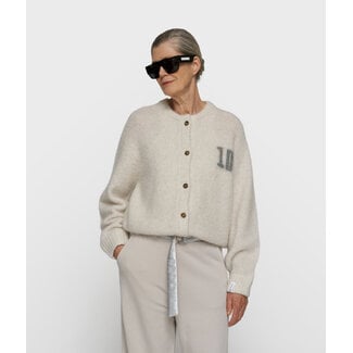 10Days hairy knit cardigan ecru