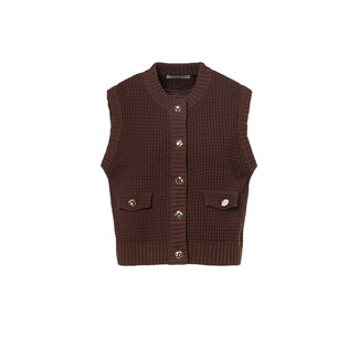 Beaumont BC88441263 - BETTINE Gilet 2980 - dark chocolate
