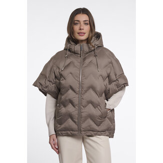 Rino & Pelle Cape with detachable hood  Toffee