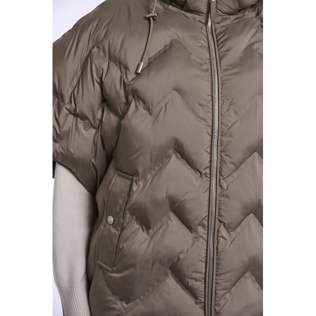 Rino & Pelle Cape with detachable hood  Toffee