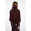Rino & Pelle Jacket with rib cuffs  Coffee roast