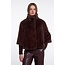 Rino & Pelle Jacket with rib cuffs  Coffee roast