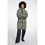 Rino & Pelle Long padded hooded coat  Misty basil