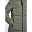 Rino & Pelle Long padded hooded coat  Misty basil