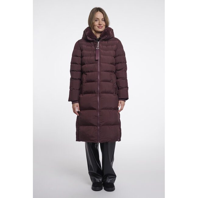 Rino & Pelle Padded coat with detachable collar  Fudge cloak