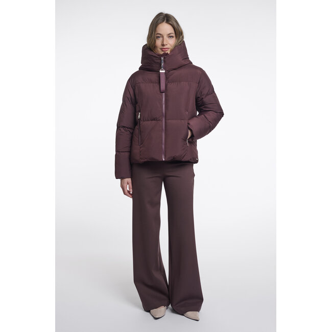 Rino & Pelle Padded jacket with detachable collar  Fudge cloak