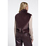 Rino & Pelle Short faux fur waistcoat  Chocolate bean