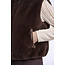 Rino & Pelle Short faux fur waistcoat  Coffee roast