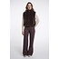 Rino & Pelle Short faux fur waistcoat  Coffee roast
