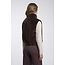 Rino & Pelle Short faux fur waistcoat  Coffee roast