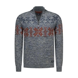 NZA PULLOVER DARK HUNTER MELANGE
