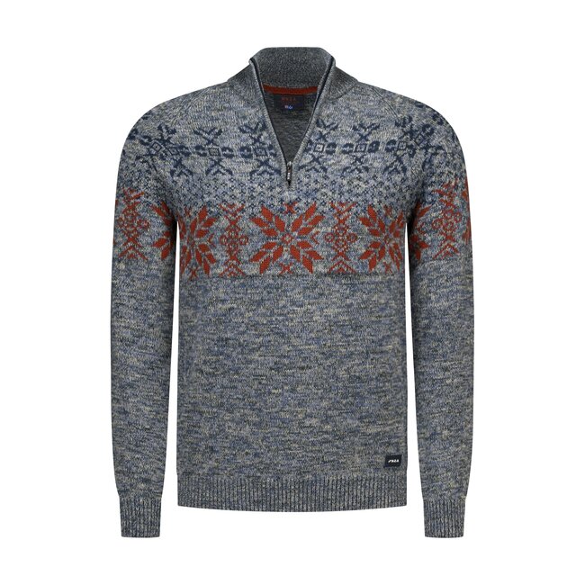NZA PULLOVER DARK HUNTER MELANGE