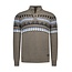 NZA PULLOVER GREY BROWN MELANGE