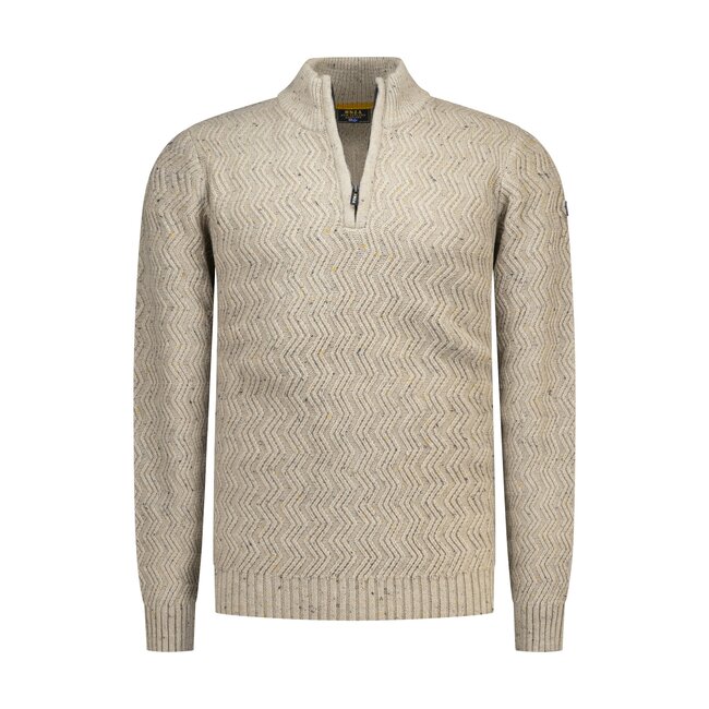 NZA PULLOVER TAN SAND MELANGE