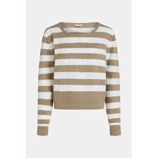 PENN&INK Jumper stripe brown ecru
