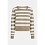 PENN&INK Jumper stripe brown ecru