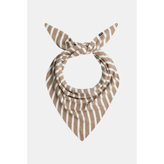 PENN&INK Scarf stripe brown ecru