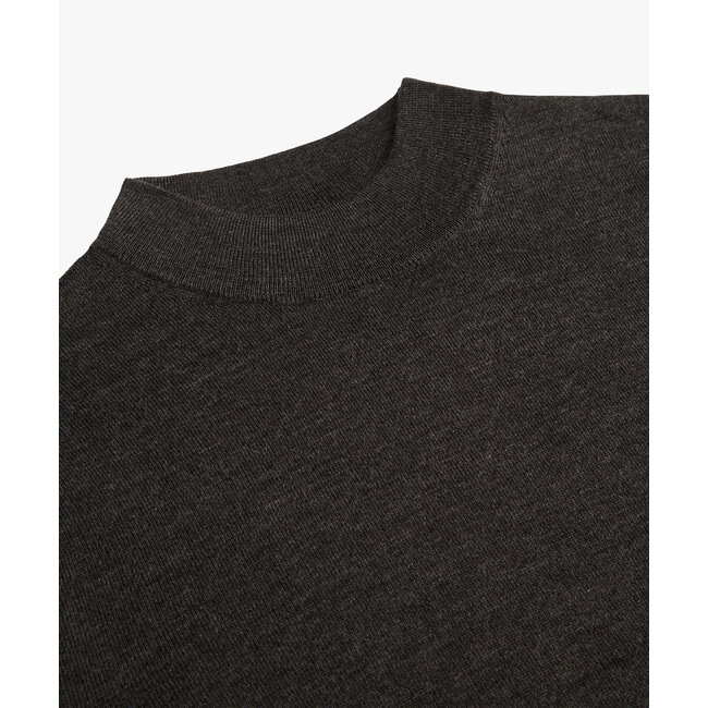 Profuomo PULLOVER MOCK NECK D BROWN