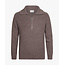 Profuomo PF PULLOVER HALF ZIP AUBERGINE
