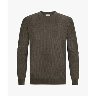 Profuomo PULLOVER CREW NECK BROWN