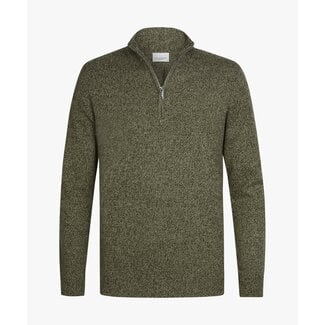 Profuomo PULLOVER HALF ZIP D GREEN