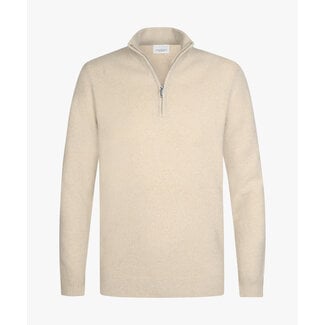 Profuomo PULLOVER HALF ZIP SAND