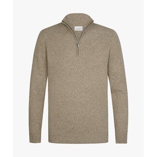 Profuomo PULLOVER HALF ZIP BEIGE