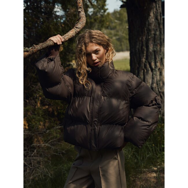NEO NOIR Rhea C Puffer Jacket Dark brown
