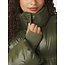 NEO NOIR Rhea Shiny Puffer Jacket Olive