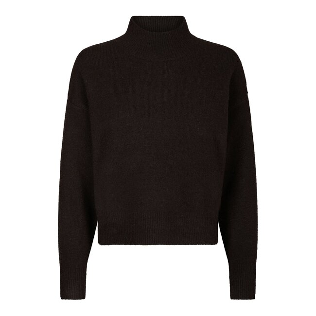 NEO NOIR Paulina Knit Blouse Dark brown